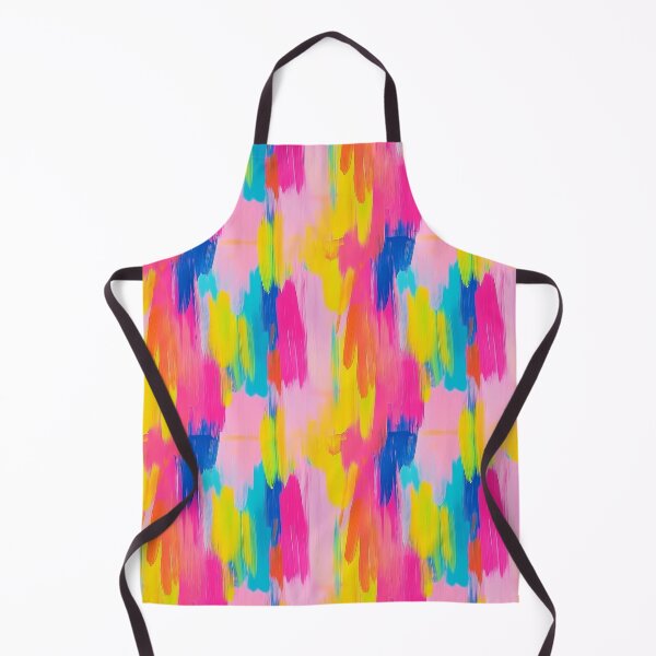 Item preview, painted brush strokes in bright pop colors designed and sold by zirconp.