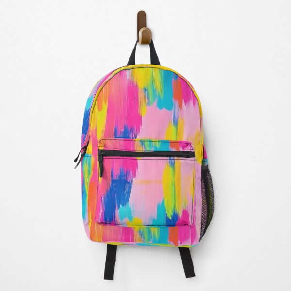 Item preview, painted brush strokes in bright pop colors designed and sold by zirconp.