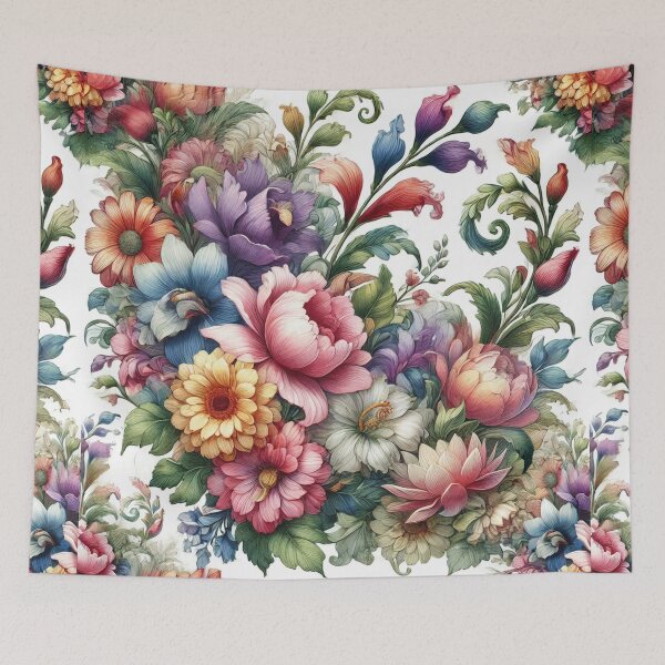 Item preview, Vivid Harmony: Seamless Watercolor Floral Symphony in Full Color designed and sold by Meta2Physical.