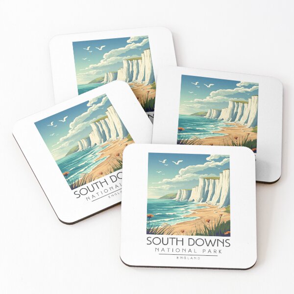 Item preview, A Vintage Illustration of South Downs National Park - England  designed and sold by GoodOldVintage.