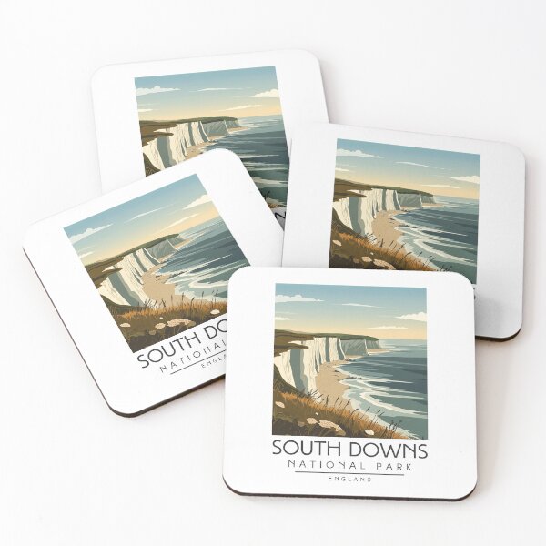 Item preview, A Vintage Illustration of South Downs National Park - England  designed and sold by GoodOldVintage.