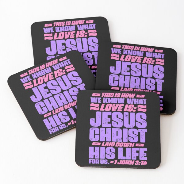Item preview, 1 John 3:16 Jesus Christ laid down his life for us designed and sold by plushism.