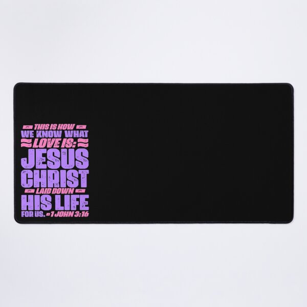 Item preview, 1 John 3:16 Jesus Christ laid down his life for us designed and sold by plushism.
