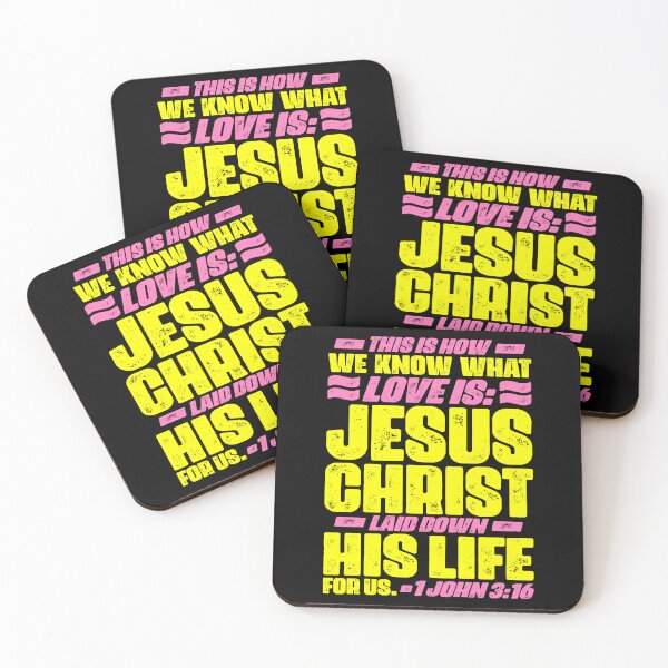 Item preview, 1 John 3:16 Jesus Christ laid down his life for us designed and sold by plushism.