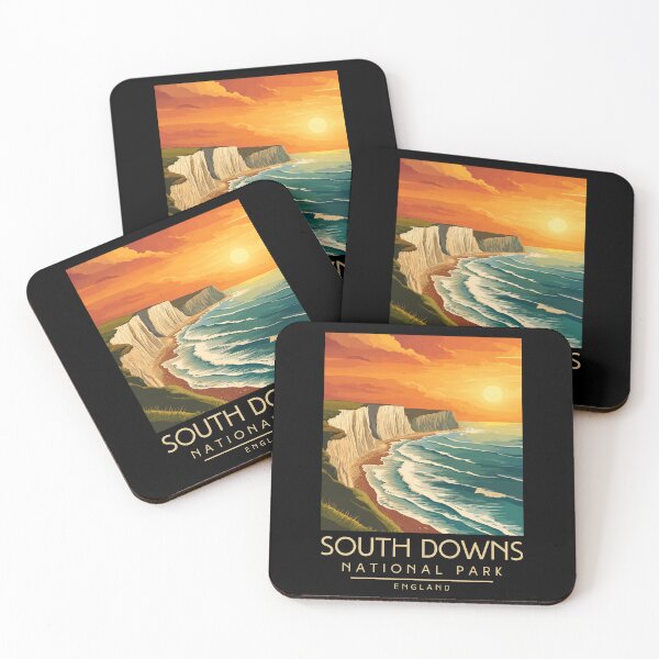 Item preview, A Vintage Illustration of South Downs National Park - England  designed and sold by GoodOldVintage.
