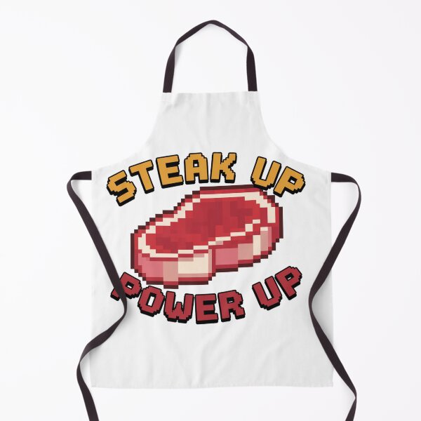 Item preview, Steak Up: Level Up Your Power! designed and sold by 8bitdecalworld.