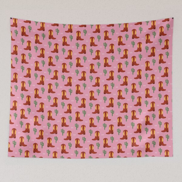 Item preview, Cowboy boots on pink designed and sold by reneesillus.