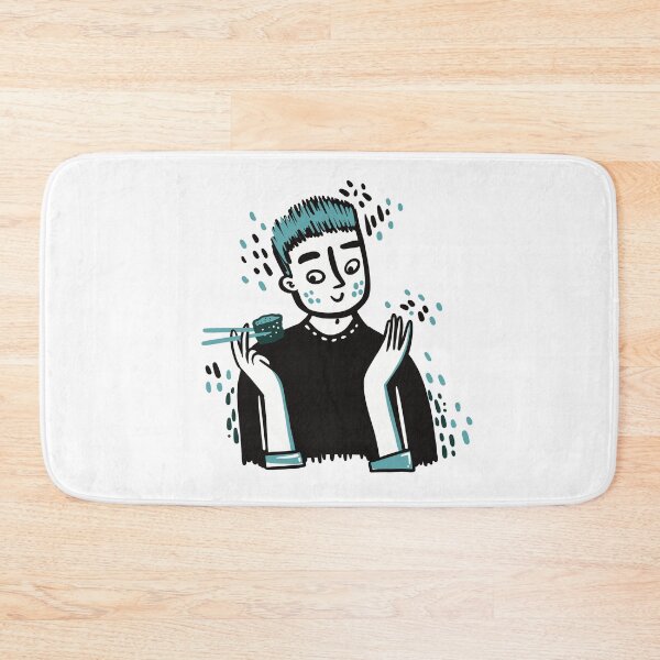 Item preview, A man eating Sushi designed and sold by jasmineberry.
