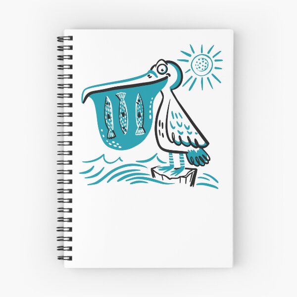 Item preview, Pelican with three fish designed and sold by jasmineberry.