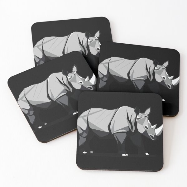 Item preview, White Rhinoceros Geometric designed and sold by Getup-clothing.