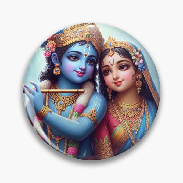Item preview, Radha Krishna Sitting in Rain in Vrindavan Forest designed and sold by VrindaArts.