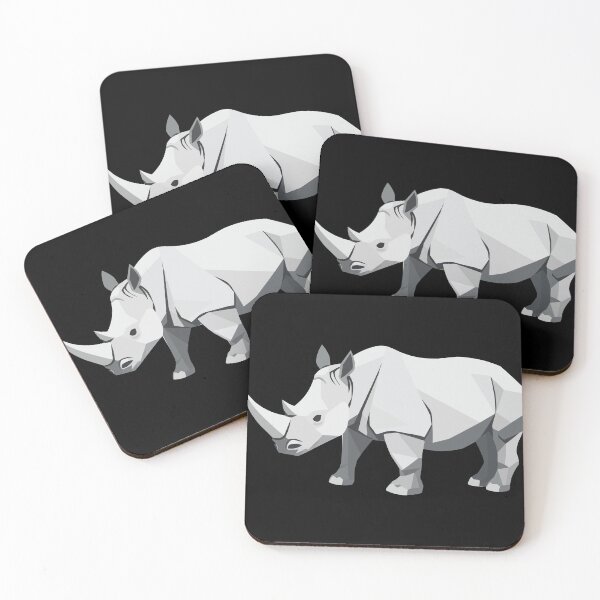 Item preview, White Rhinoceros Geometric designed and sold by Getup-clothing.