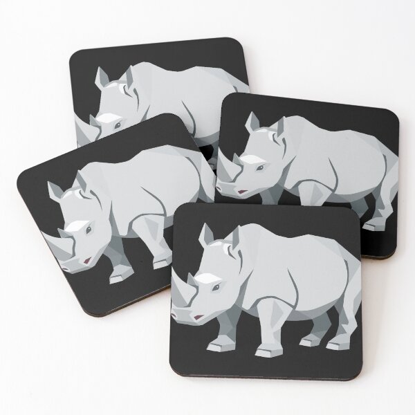 Item preview, White Rhinoceros Geometric designed and sold by Getup-clothing.