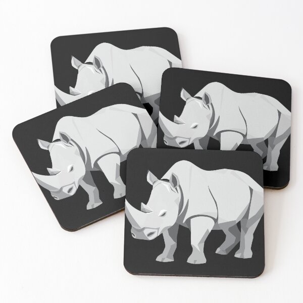 Item preview, White Rhinoceros Geometric designed and sold by Getup-clothing.