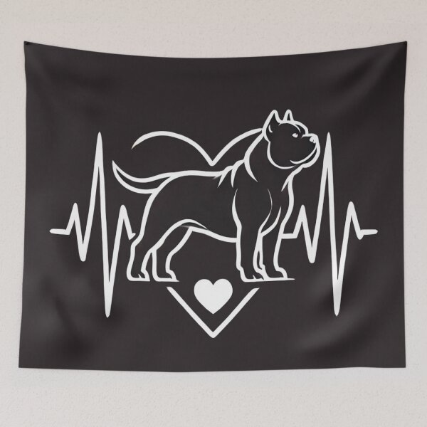 Item preview, Dog Love Heartbeat- American Bullies designed and sold by Globalcitytees.