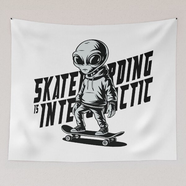 Item preview, SKATEBOARDING IS INTERGALACTIC designed and sold by AFernandesDSG.
