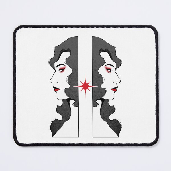 Item preview, Gemini Femme Fatale with Red Lips designed and sold by ObsidianDaz.