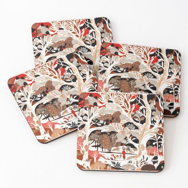 Item preview, Winter Foxes Pastiche Hybrid AI Art Rendition  designed and sold by NickWhittleArt.