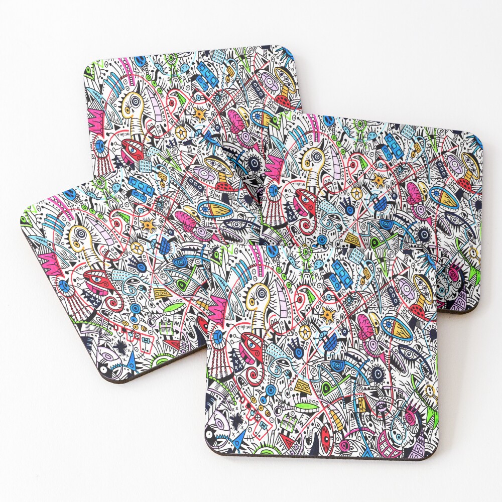 Item preview, Coasters (Set of 4) designed and sold by NICSARTWORLD.