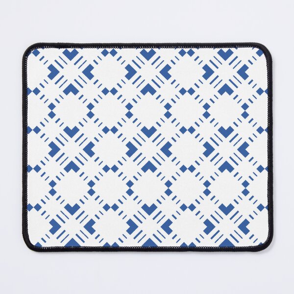 Item preview, mosaic background, Blue and black background, seamless geometric with dot diamond checkerboard pattern repeat and seamless replete image design for fabric printing or vintage theme wallpaper 80's year designed and sold by pipikijung.