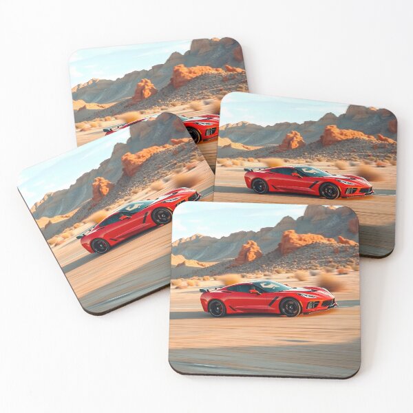 Item preview, American supercar and mountains designed and sold by PineSunStudio.