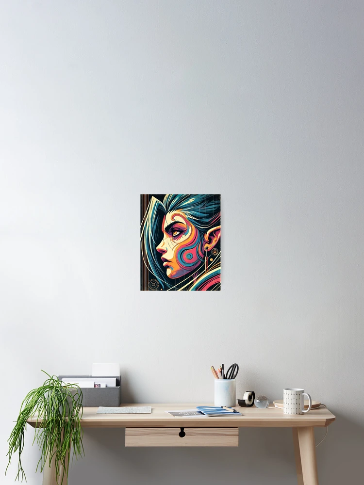 Thumbnail 2 of 3, Poster, Jinx unleashed designed and sold by Anime Realm.