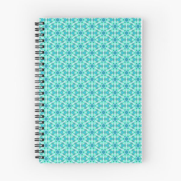 Item preview, Modern Aqua and Blue Geometric Tile Pattern. designed and sold by Merbuda.