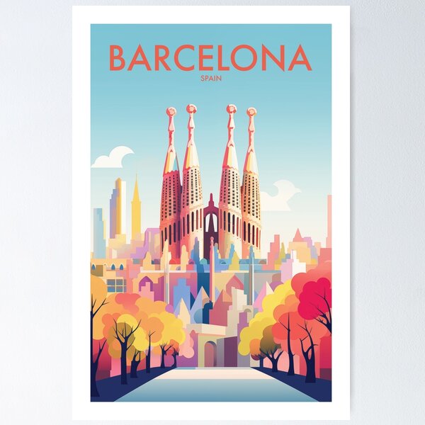Item preview, BARCELONA designed and sold by MarkedArtPrints.