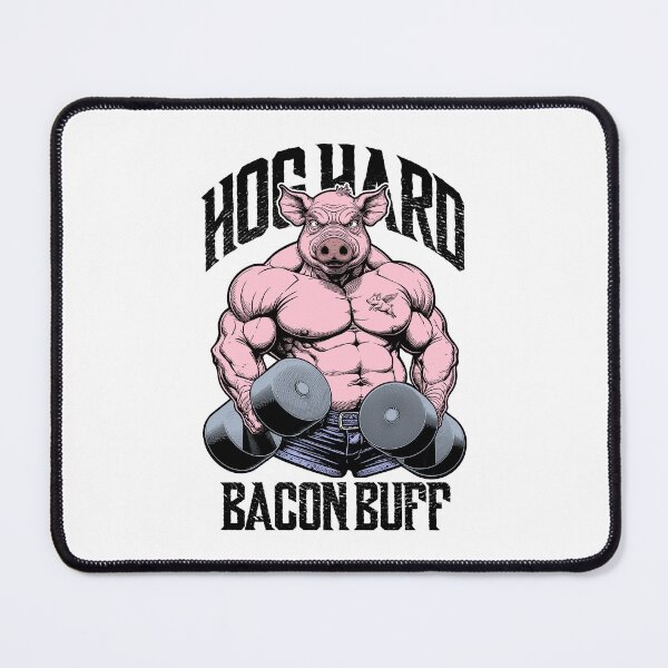 Item preview, Funny Gym Pig Hog Hard Bacon Buff Muscle Bodybuilder Fitness designed and sold by GrandeDuc.