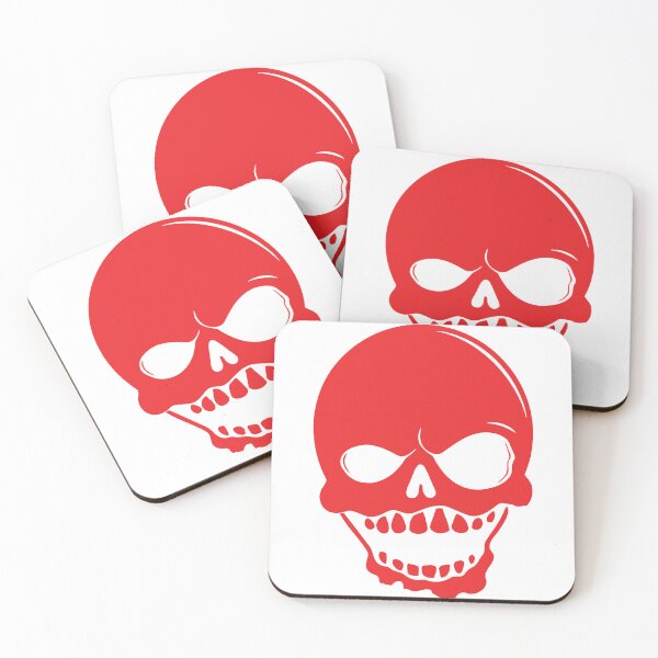 Item preview, Red Skull with Menacing Expression  designed and sold by mozizy.
