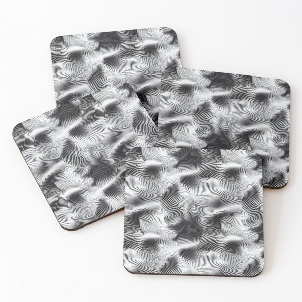 Item preview, Black and White Flowing Lines designed and sold by MidArtForge.