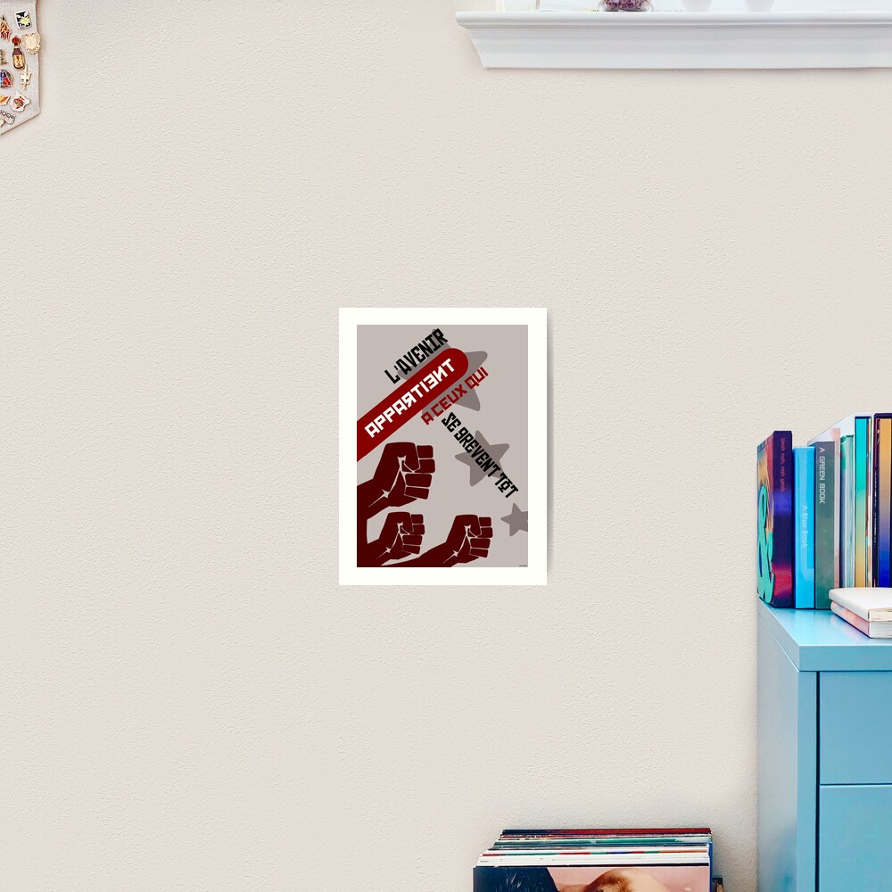 The future belongs to those who are aging early Art Print