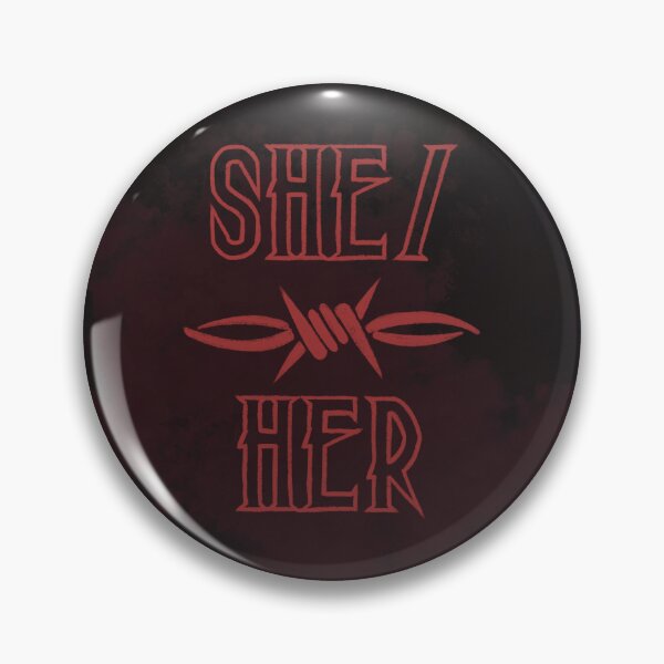 Item preview, she/ her pronoun edgy alt design designed and sold by robisnotadeer.