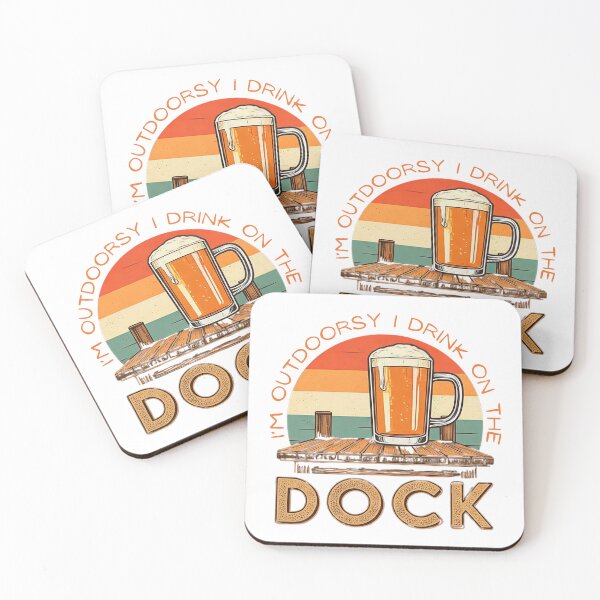 Item preview, I'M OUTDOORSY I DRINK ON THE DOCK designed and sold by FitEnvy.