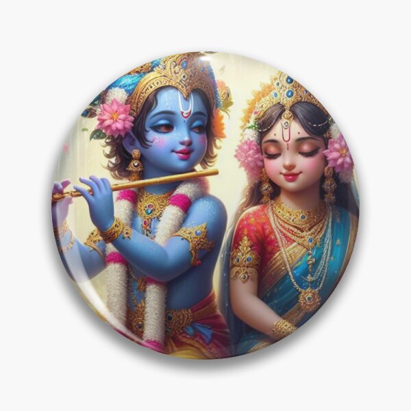 Item preview, Radha Krishna Sitting in Rain in Vrindavan Forest designed and sold by VrindaArts.