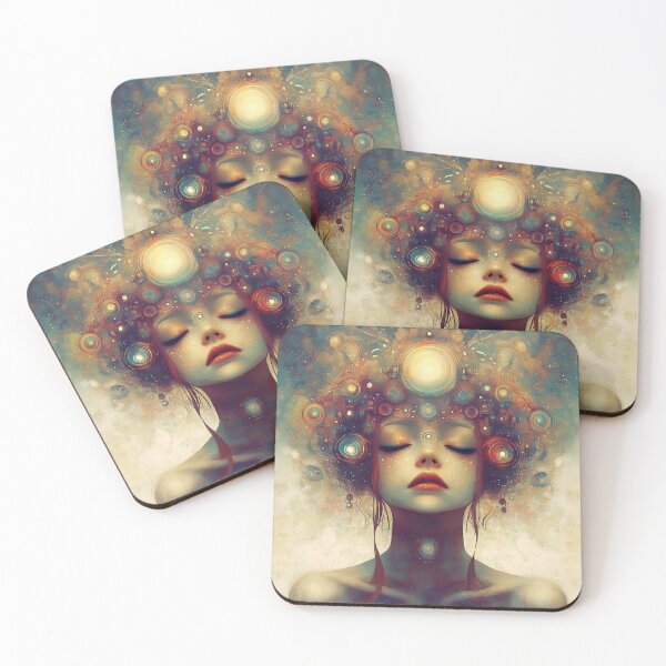 Item preview, Chakra Girl No 1. Spiritual design. Crown Chakra art. designed and sold by Shoot-The-Moon.