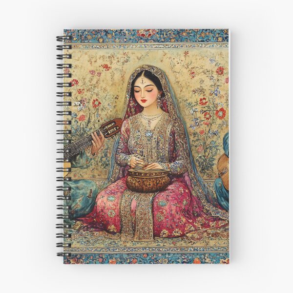 Item preview, Traditional musicians with intricate floral backdrop art designed and sold by Artessie.