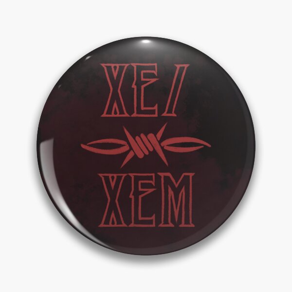 Item preview, Xe/xem pronoun edgy alt design designed and sold by robisnotadeer.