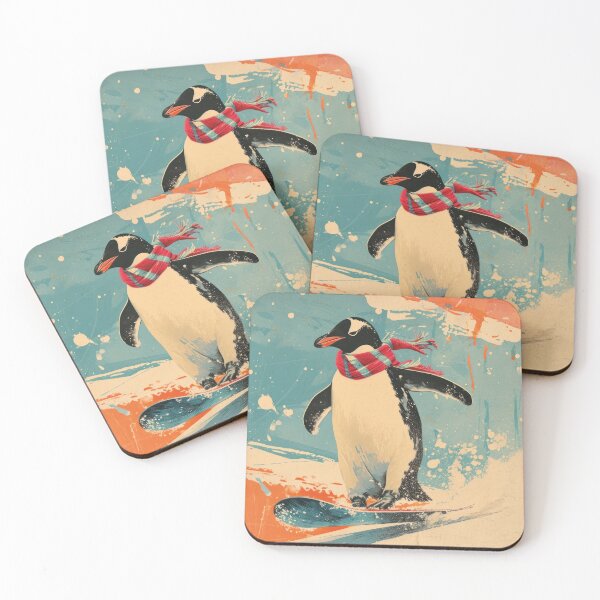Item preview, funny penguin snowboarding designed and sold by Mauswohn.