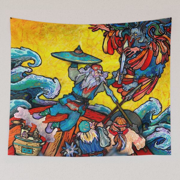 Item preview, Väinämöinen Fighting the Witch of the North designed and sold by Mishelle-Sherri.