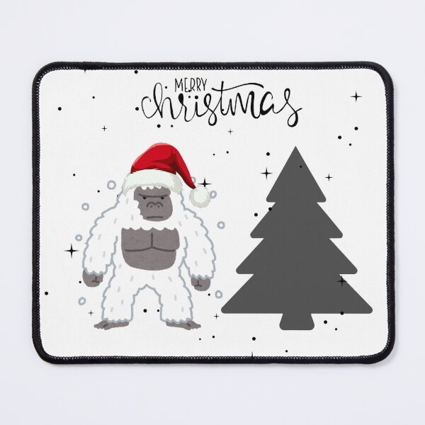 Item preview, Yetti in Santa hat for Christmas designed and sold by esao.