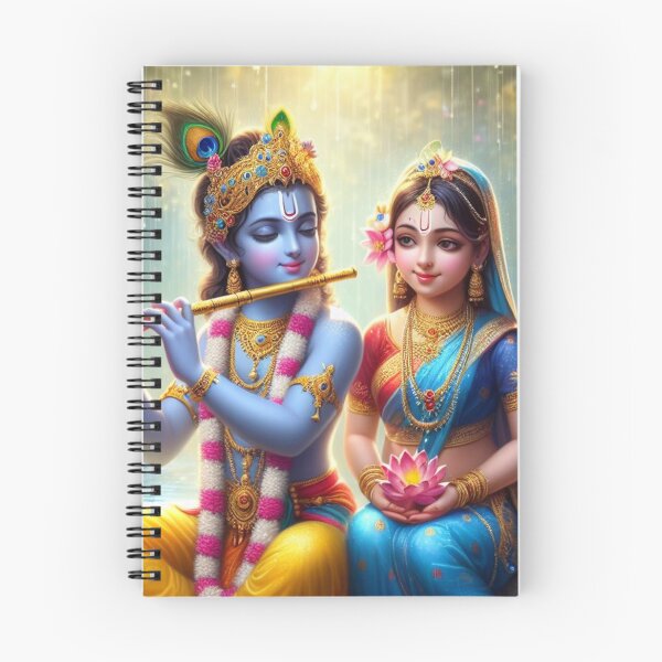 Artikelvorschau, Radha Krishna sitzt im Regen im Wald von Vrindavan entworfen und verkauft von VrindaArts.