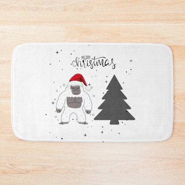 Item preview, Yetti in Santa hat for Christmas designed and sold by esao.