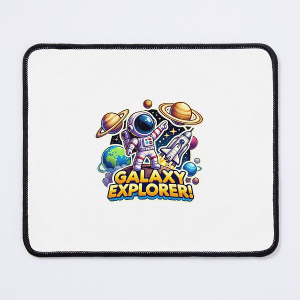 Item preview, "Galaxy Explorer!" with planets and a tiny astronaut. designed and sold by Chase12921.