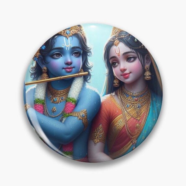 Artikelvorschau, Radha Krishna sitzt im Regen im Wald von Vrindavan entworfen und verkauft von VrindaArts.