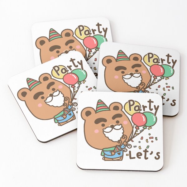 Item preview, Santa bear is Let's party Christmas designed and sold by JiraVibes.