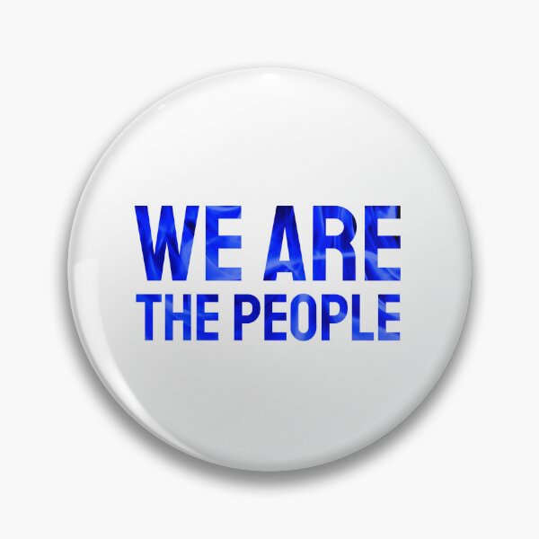 Item preview, We are The People blue flames designed and sold by VRedBaller.