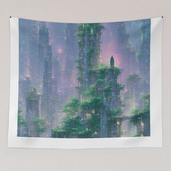 Item preview, Purple Bloom City Symphony designed and sold by PanoramaPrints.