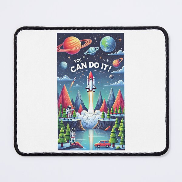 Item preview, "You Can Do It!" with a rocket blasting off. designed and sold by Chase12921.