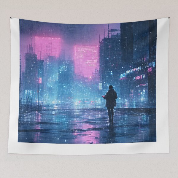 Item preview, Neon Dreamscape Solitude designed and sold by PanoramaPrints.